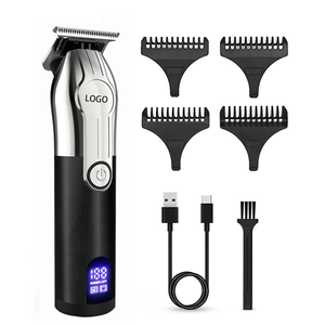 Cordless <b>Hair</b> <b>Clippers</b> Men Professional Cutting Trimmer LED Display Barber Stainless Steel Zero Gapped <b>Oil</b> Head - Product Image 1