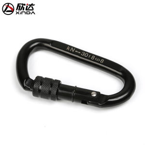 Mosquetón Tipo D Xinda 52x98mm de Acero con Bloqueo para Escalada en Exteriores - Product Image 4