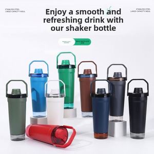 Fitness Gym Shaker Tumbler 600ml 304 Stainless Steel Vacuum Insulated Portable Handheld Workout Cup Reusable Sports Water Bottle - Product Image 3