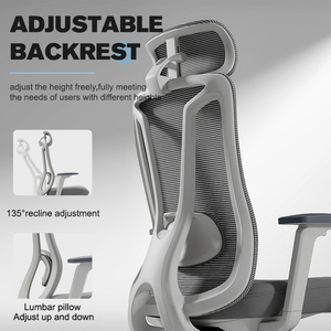 <span class=keywords><strong>Chaise</strong></span> <span class=keywords><strong>de</strong></span> <span class=keywords><strong>bureau</strong></span> <span class=keywords><strong>de</strong></span> direction <span class=keywords><strong>ergonomique</strong></span> à <span class=keywords><strong>dossier</strong></span> <span class=keywords><strong>haut</strong></span> en tissu pour la maison et le <span class=keywords><strong>bureau</strong></span>, avec accoudoirs réglables, soutien lombaire, pivotante, pour visiteurs - Product Image 3