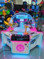 Machine à griffes à monnayeur en fer et plastique pour 4 joueurs, jeu d'arcade de pêche aux trésors et de débusquage de cadeaux, pour enfants, en anglais, pour centres commerciaux intérieurs