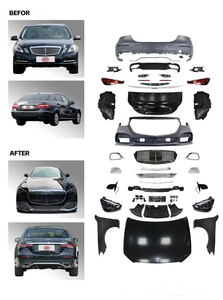 Sistemas de carrocería mejorados Xenplus con lámparas automáticas de rejilla de parachoques delantero y trasero para Benz W212 a W213 estilo <span class=keywords><strong>Maybach</strong></span> sin corte - Product Image 6