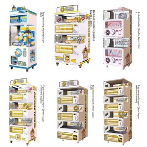 Máquina de garras recreativa operada por monedas, modelo Hot 100MM, para interiores, con sistema de giro doble para huevos y muñecas, en inglés - Product Image 3