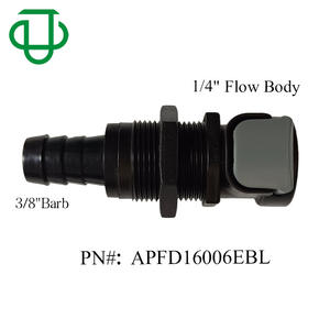 Conector de Manguera Roscado Serie AP de la Colección JU, 6-10 mm, Plástico POM Negro, Conexión Rápida Hembra, Grado Industrial - Product Image 3