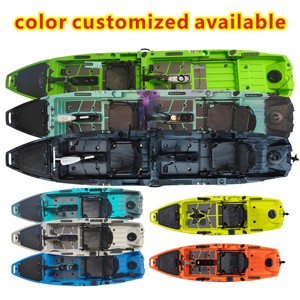 Itoo Tout Nouveau <span class=keywords><strong>Kayak</strong></span> de Pêche Modulaire en PEHD de 3M 10 Pieds pour une Personne avec Hélice Motorisée Détachable et Système de Pédalier à Volets - Product Image 6