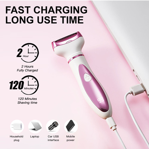 Rasoir électrique 4 en 1 pour femmes, épilateur multifonction, rasoir étanche, rasoir pour femmes, tondeuse pour poils du corps, épilateur - Product Image 5