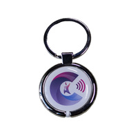 Porte-clés de contrôle d'accès en PVC époxy avec logo personnalisé, code QR pour animaux de compagnie, NFC 13,56 MHz ISO 14443A