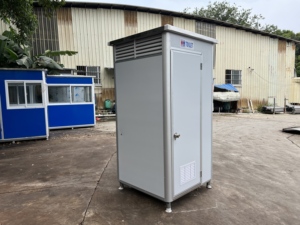 Remolque de baño público móvil portátil personalizado al por mayor, diseño chino para acampar con contenedor de orinal para niña hecho de acero - Product Image 3