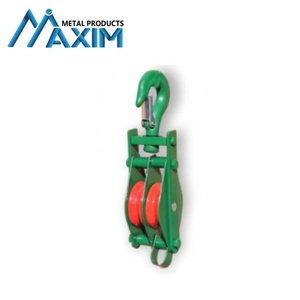 Open Type Katrolblok Dubbele Schijf Met Haak Snatch Blokken Met Haken Dubbele Schijf Katrolblok Met Haak - Product Image 2
