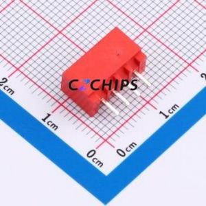 ZX-HA2.54-4PZZ-R Wire-to-Board Pin Header Through hole Component (THT),P=2.5mm Connector 1x4P 2.5mm Through Hole XHB - Product Image 2