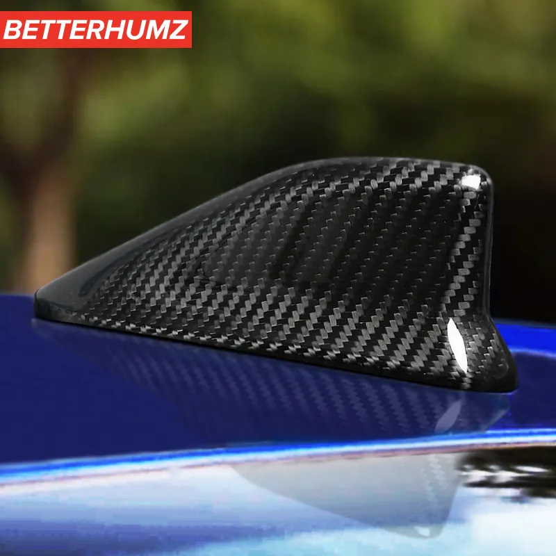 Car Carbon Fiber Sticker Car Roof Shark Fin Antenna Trim Cover Interior Decoration For Subaru BRZ Toyota 86 2014-2019