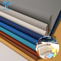 Nouveau Design Shallow Check 1.1mm Texture gaufrée synthétique vinyle tissus en cuir Rexine cuir pour sièges marins
