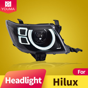 도요타 <span class=keywords><strong>Hilux</strong></span> 2012-2014 헤드라이트 어셈블리용 DRL 듀얼 빔 렌즈 및 LED 방향 지시등 야간 운전 안전 강화 - Product Image 2