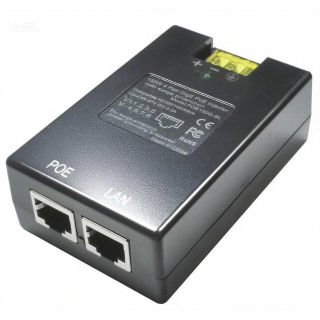 For Starlink Gen2/gen3 Gigabit 150W POE Injector 48-57Vdc 48-57V POE Out 6KV Surge