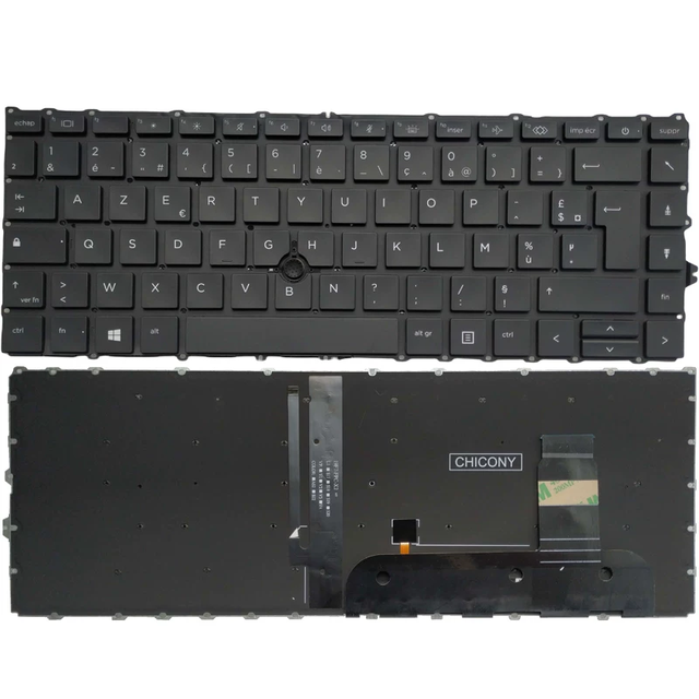 French Laptop Keyboard for HP EliteBook 745 G7 840 G7 840 G8 for AZERTY Keyboard, for AWERTY Keyboard