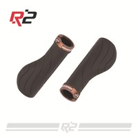 Empuñaduras ergonómicas de goma TPR para bicicleta de montaña, empuñaduras de goma negra de un lado, bloqueo odi, agarre de cuello largo, extremo cerrado, R2, HL-G242 HUALONG 130mm