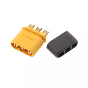 Conjunto de conectores de 3 pines MR30-M/MR30-F con funda para cableado de ESC y motor de alta temperatura en modelos RC - Product Image 3