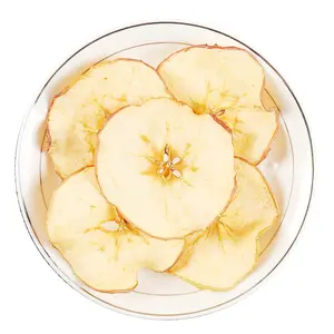 공장 직접 도매 인기있는 과일 간식 진공 말린 사과 조각 튀긴 사과 조각
