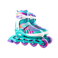 Chaussures de patins à roues alignées à roulettes Offre Spéciale patins clignotants de taille réglable avec roues en PU pour enfants et adultes