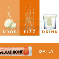 Ausreson L-glutathion réduit, collagène, alpha-arbutine – Compléments blanchissants pour la peau – Comprimés effervescents de L-glutathion pour adultes