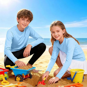 Vente en gros <span class=keywords><strong>de</strong></span> maillots <span class=keywords><strong>de</strong></span> <span class=keywords><strong>bain</strong></span> pour garçons UPF 50+, chemises <span class=keywords><strong>de</strong></span> protection solaire à manches longues pour enfants, protection UV, rashguard pour jeunes, chemises <span class=keywords><strong>de</strong></span> <span class=keywords><strong>bain</strong></span> pour enfants pour la plage et le surf - Product Image 3