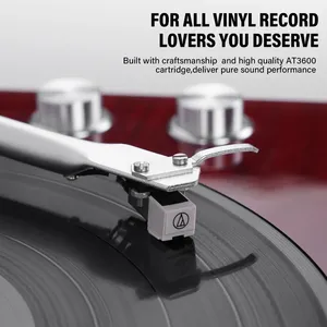 Tourne-disque à courroie pour disques vinyles avec connectivité <span class=keywords><strong>Bluetooth</strong></span>, sortie numérique USB, cartouche magnétique - Product Image 5