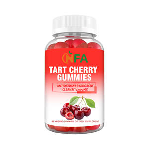 Gummies de cerise acidulée à marque privée : bienfaits pour la purification de l'acide urique, le confort articulaire, le sommeil sain, la récupération musculaire et les antioxydants - Product Image 1