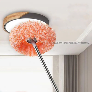 Serpillère plate en fibres de tournesol 2-en-1 multifonctionnelle absorbante, <span class=keywords><strong>balai</strong></span> à poussière avec manche en fer pour le nettoyage des sols, des murs et des voitures à domicile, vente en gros - Product Image 4