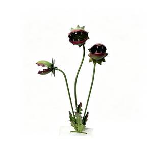 Estaca de Metal con Forma de Trampa de Moscas de Venus para Jardín, Planta Carnívora, Adorno Decorativo para Jardín, Decoración para Macetas de Exterior - Product Image 1
