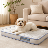 Matelas pour animaux de compagnie en gros avec dessus en tissu matelassé et bords renforcés