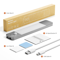 Lumière d'armoire moderne avec détecteur de mouvement, batterie rechargeable, sans fil, magnétique, éclairage LED à intensité variable, écologique, utilisation en intérieur, cuisine