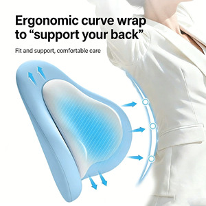 Coussin lombaire à double couche avec tissu respirant, oreiller de soutien pour le dos et la colonne vertébrale, réduit la fatigue, coussin de voiture pour le dos - Product Image 2