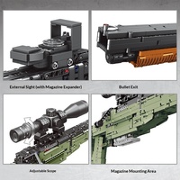 Série Militaire Desert Eagle AWM Sniper Gun Assembly Blocs de Construction à Petites Particules en Plastique XB24001-07