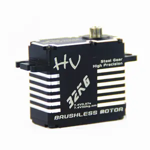 JX servo BLS-HV7132MG 32KG alto par metal carcasa de alta presión sin escobillas digital engranaje de dirección