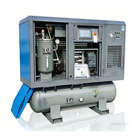 Compresseur d'air à vis tout-en-un Airstone haute pression 20HP 15KW 16bar PM VSD avec sécheur frigorifique et réservoir pour découpe laser