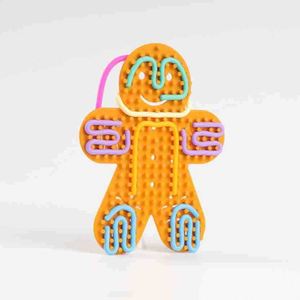 ของเล่นเสริมพัฒนาการ แฮนด์เมด ตุ๊กตาขนมปังขิง ซิลิโคนบอร์ดกิจกรรมสัมผัส บอร์ดคลายเครียด รับทำโลโก้ตามสั่ง ของขวัญ - Product Image 2