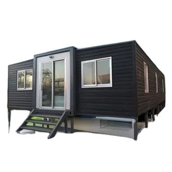 Modern Expandable Container House Mobile Home with Kitchen with Toilet Tiny Holiday Homes 2 Bedrooms Sandwich Panel Steel