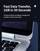 Câble USB-C 3.1 magnétique tressé en nylon, charge rapide, synchronisation des données 480 Mbps, pour téléphones iOS/Android, ordinateurs portables et ordinateurs, 1m – Prix direct usine