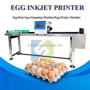 Nouvelle machine de codage d'œufs entièrement automatique à 6 buses, imprimante jet d'encre multifonctionnelle à séchage rapide avec cartouche d'encre de qualité alimentaire et support flexible - Product Image 2