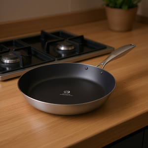 Sartén de Acero Inoxidable DB de 20 cm con Revestimiento Cerámico Antiadherente, Apta para Inducción y Cocina de Gas, Juego de Utensilios de Cocina - Product Image 2