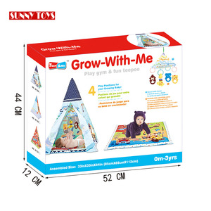 Los niños <span class=keywords><strong>tipi</strong></span> tienda plegable estera del juego del bebé musical casa los niños tienda de campaña con juguetes - Product Image 6
