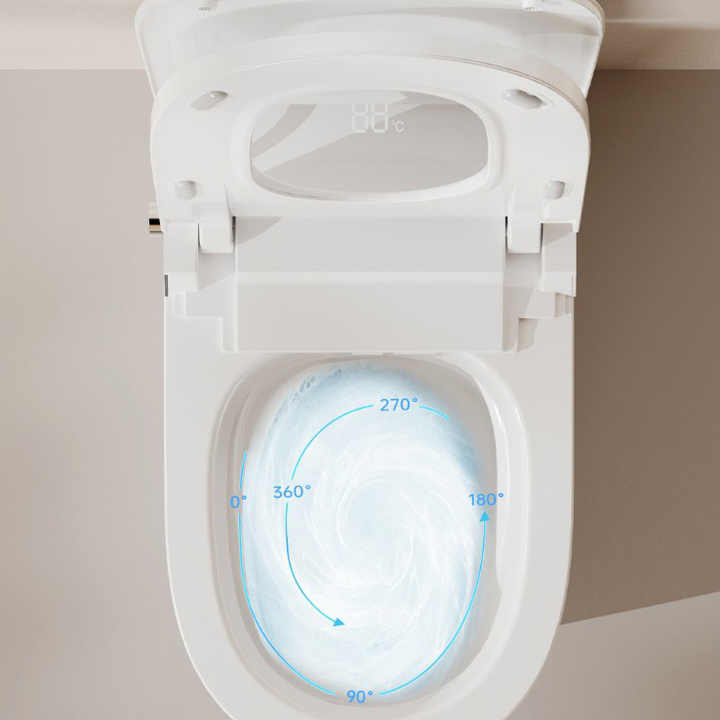 Automatic Flush Floor Mounted Sanitary Ware Display One Piece Ceramic ...