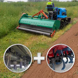 Easy Maintenance CT502 50hp crawler tractor rubber track tractor available in two models riding type and remote control