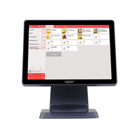 Terminal Punto de Venta con Pantalla Táctil de 15 Pulgadas, Caja Registradora, Sistema de Punto de Venta de Doble Pantalla con Windows para Supermercado, Venta al por Mayor