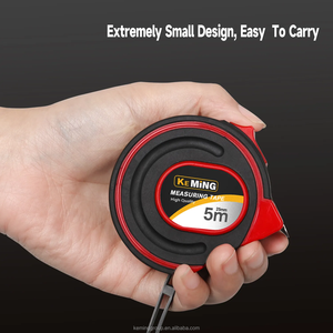 Ruban à mesurer en acier personnalisé avec logo, 3 m, 5 m, échelle impériale, avec revêtement en TPR, outils de mesure en acier - Product Image 3