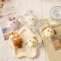 Jouet à presser en silicone de qualité alimentaire, motif chaton et poussin, anti-stress, doux, adorable, pendentif apaisant, unisexe, à partir de 14 ans