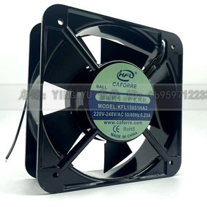 คาฟอร์เรพัดลมกันน้ำ 120x120x38 มม. ลูกปืน 220V สำหรับทำความเย็นเครื่องทำความชื้น - Product Image 4