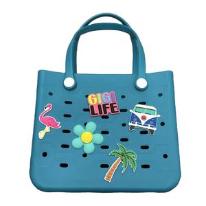 Vente en gros d'usine Moulage avec logo personnalisé Grand sac de plage imperméable pour l'été en forme d'Eva pour femmes - Product Image 2