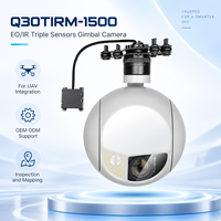 Caméra de Surveillance pour Drone avec Triple Capteur EO IR Thermique et Zoom pour l'Inspection des Infrastructures