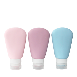 Set de viaje de botellas de silicona ecológicas, fáciles de transportar, para champú, botella de silicona suave y flexible. - Product Image 5